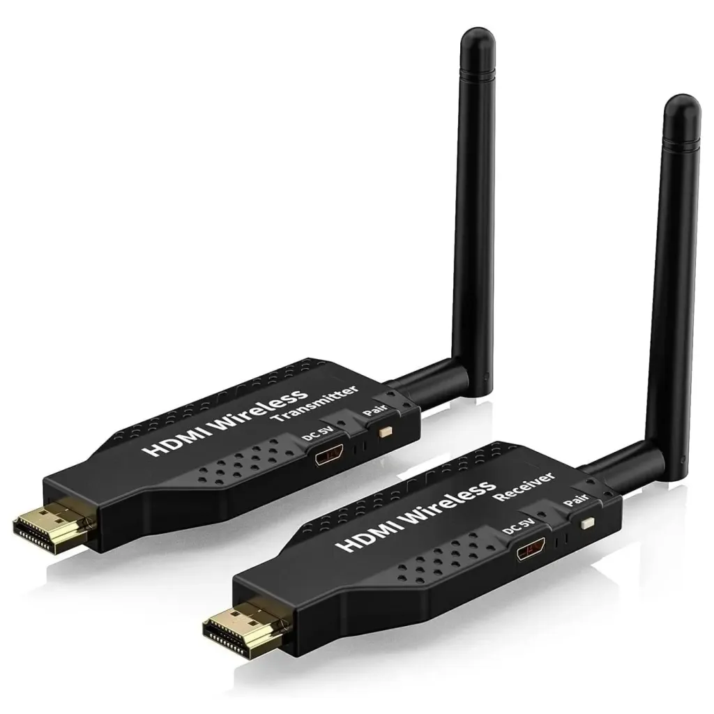 Wireless HDMI Transmitter and Receiver Kit (50m) — 1080P Full HD, 129ms Low Latency, Plug & Play TX + RX Extender for TV, Projector & Monitor