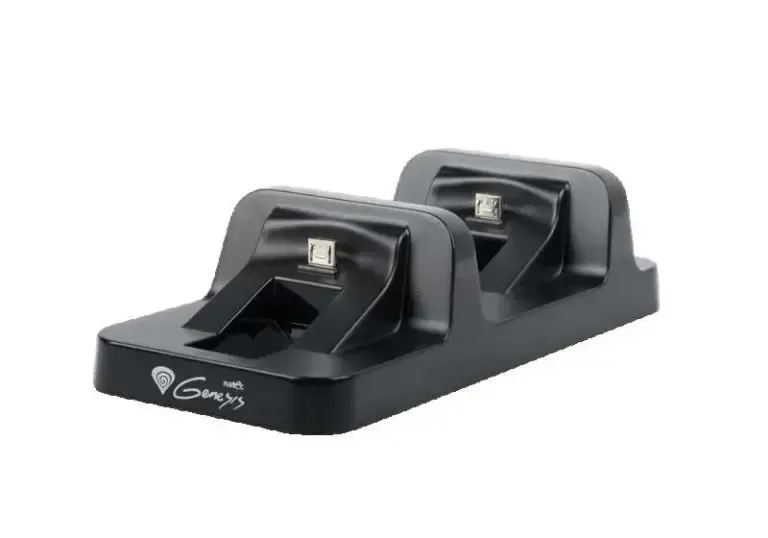 Genesis A22 USB Charging Station for PS4 Controllers | Dual Controller Charging | LED Status Indicator | USB Powered | Black