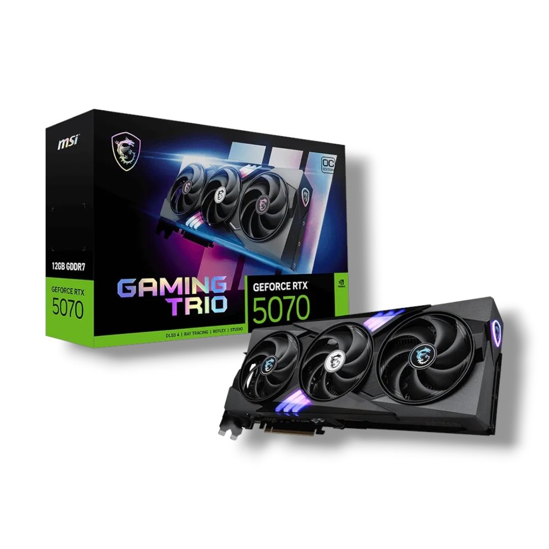 MSI GeForce RTX 5070 GAMING TRIO OC 12GB GDDR7 – Blackwell Power