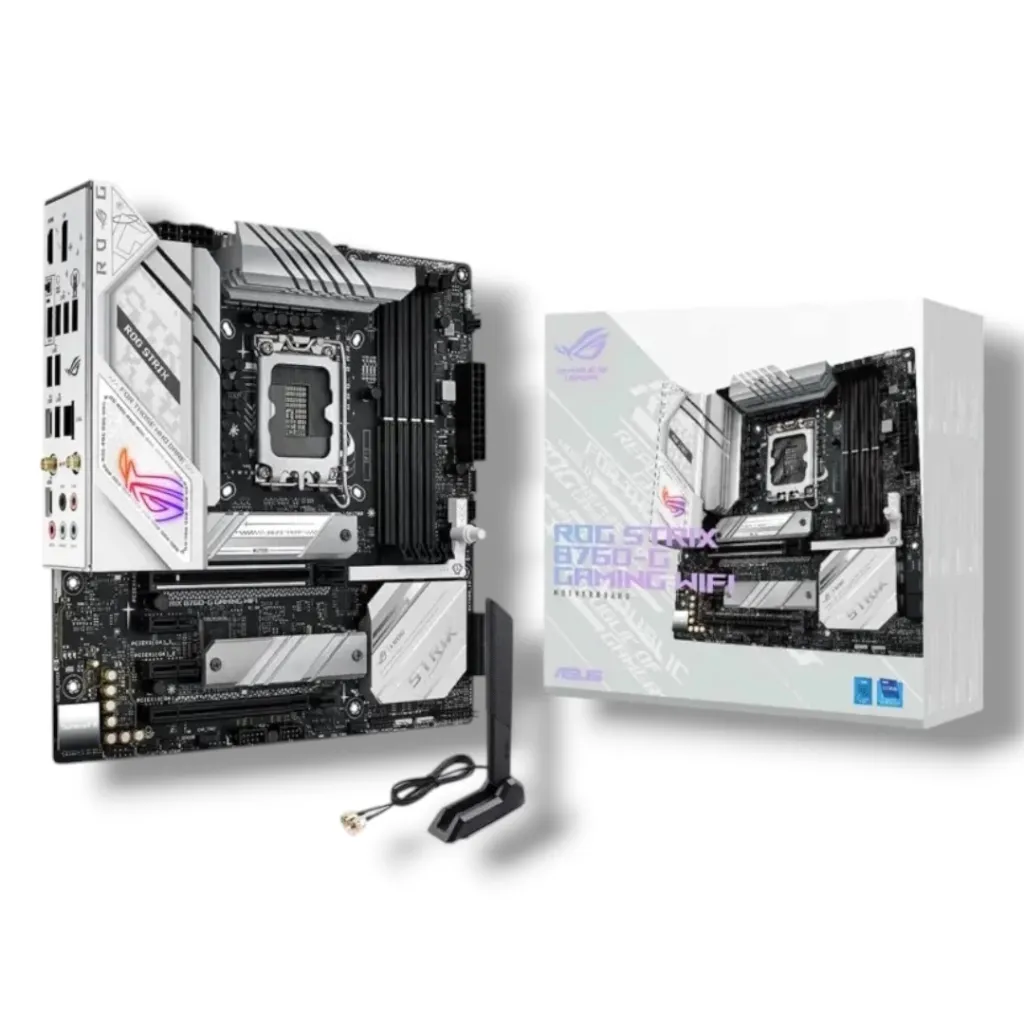 ASUS ROG Strix B760-G Gaming WiFi S Micro-ATX Motherboard | LGA 1700 • DDR5 7800+MT/s • PCIe 5.0 • WiFi 6E • 2.5GbE