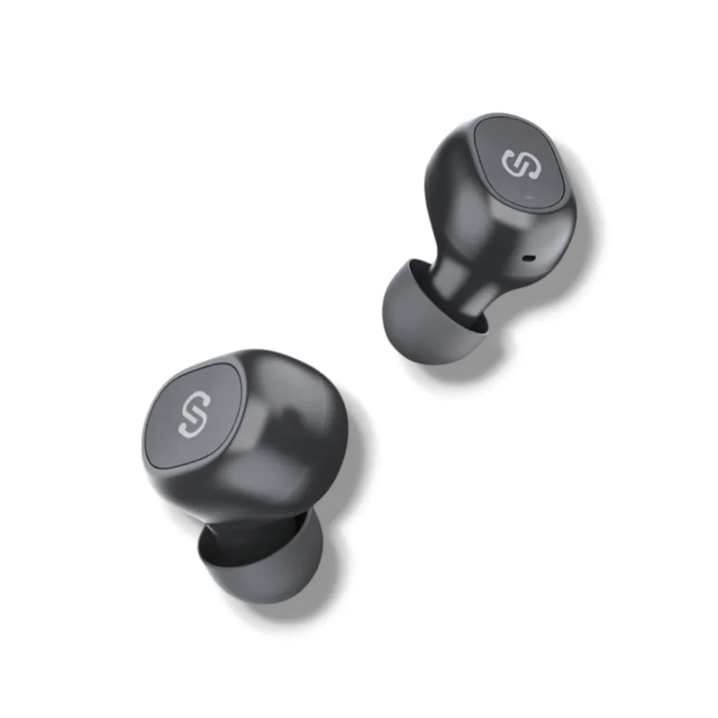 SoundPEATS TrueFree+ Wireless Earbuds – Bluetooth 5.0, Hi-Fi Stereo Sound, Active Noise Cancellation, Built-in Mic, 35 Hours Playtime, One-Step Pairing, Black